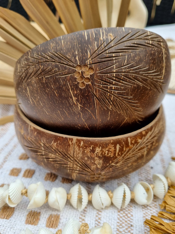 Kokos Schale "Palmblätter"