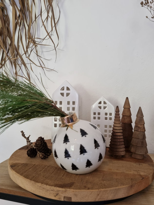 Housevitamin Xmas Ball Vase - Weihnachtsbäume